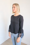 See By Chloé Long Sleeve Crew Neck Top sz XS