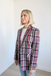 Sandro Plaid Blazer sz 36