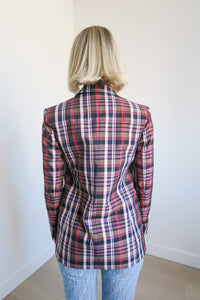 Sandro Plaid Blazer sz 36