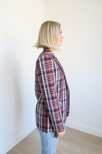 Sandro Plaid Blazer sz 36