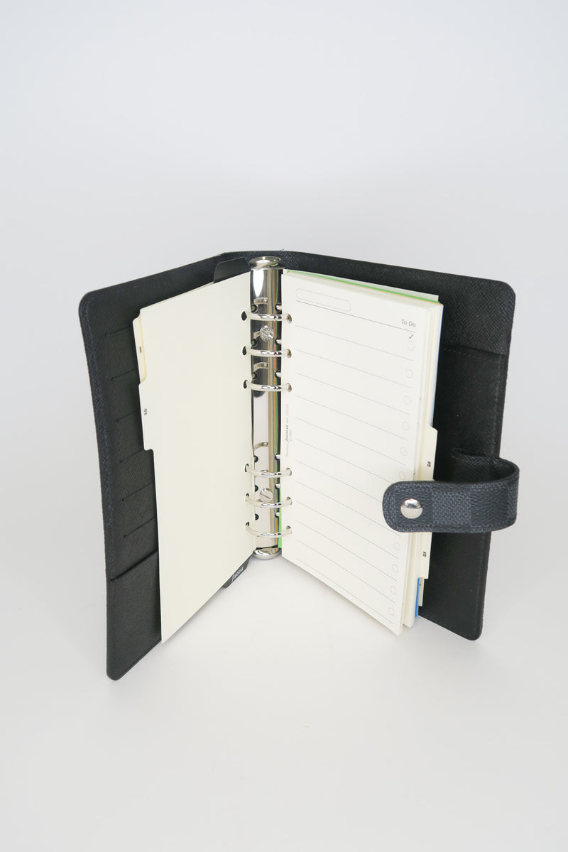 Louis Vuitton Damier Graphite Agenda MM Notebook Cover In