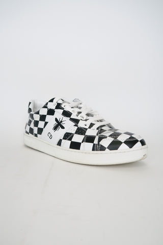 Christian Dior Leather Printed Sneakers sz 36.5 - Designer Sneakers at The Find Luxury Resale - Vancouver, Canada