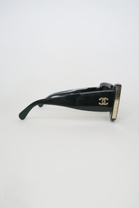 Chanel Interlocking CC Logo Oversize Sunglasses