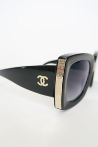 Chanel Interlocking CC Logo Oversize Sunglasses