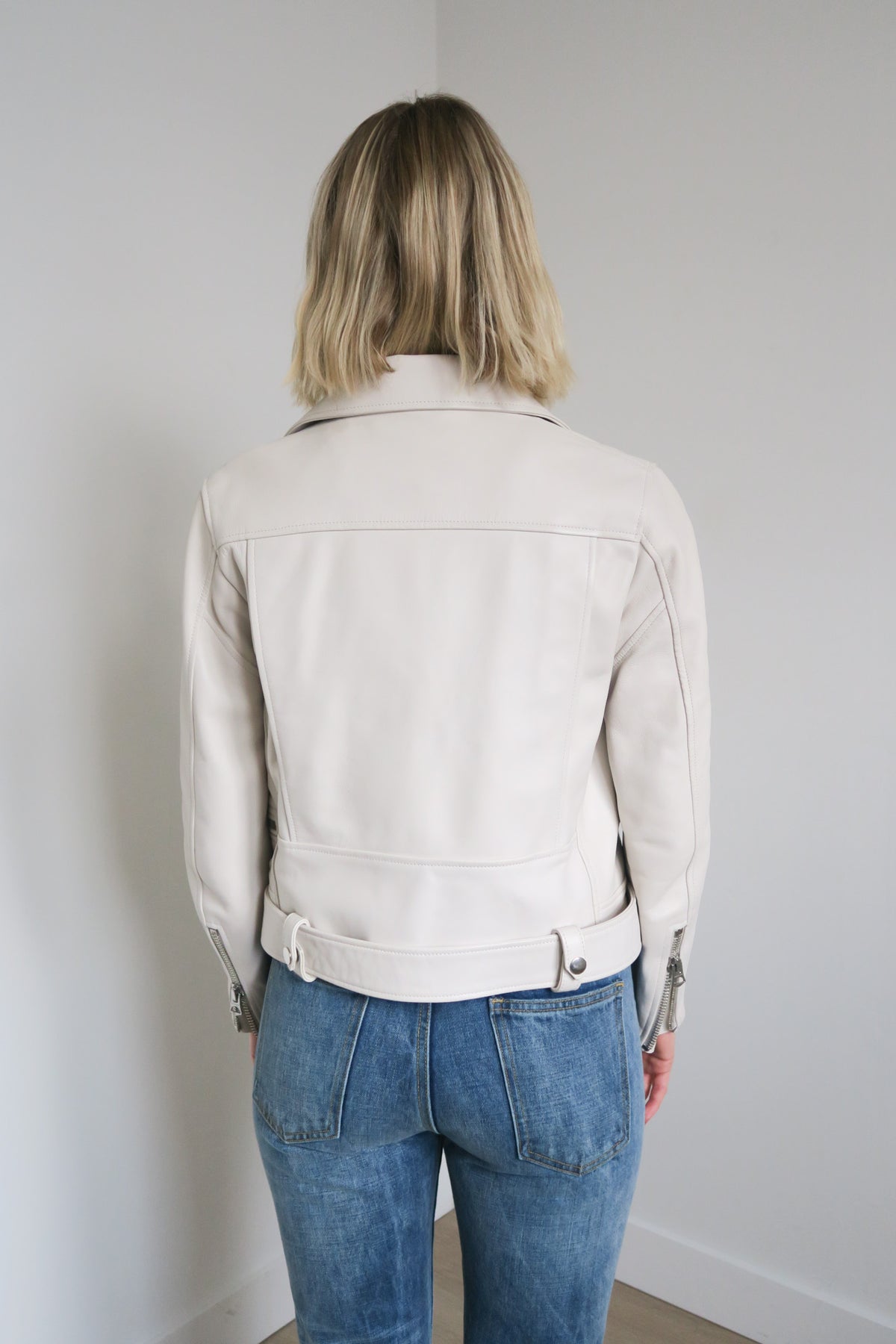 Acne Studios Lamb Leather Biker Jacket sz 36