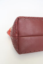 Salvatore Ferragamo Perforated Leather Tote Bag
