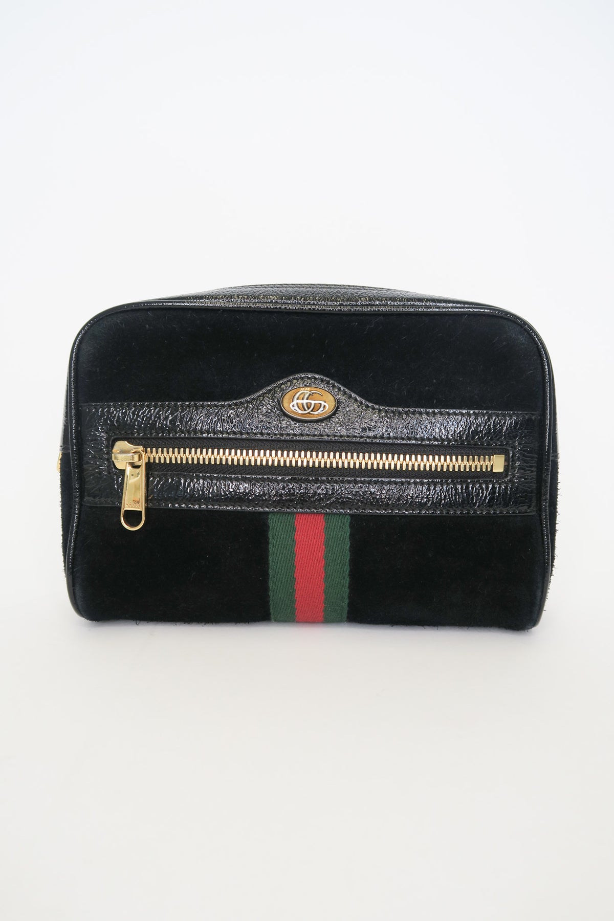 Gucci Small Suede Ophidia Web Waist Belt