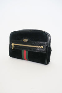 Gucci Small Suede Ophidia Web Waist Belt