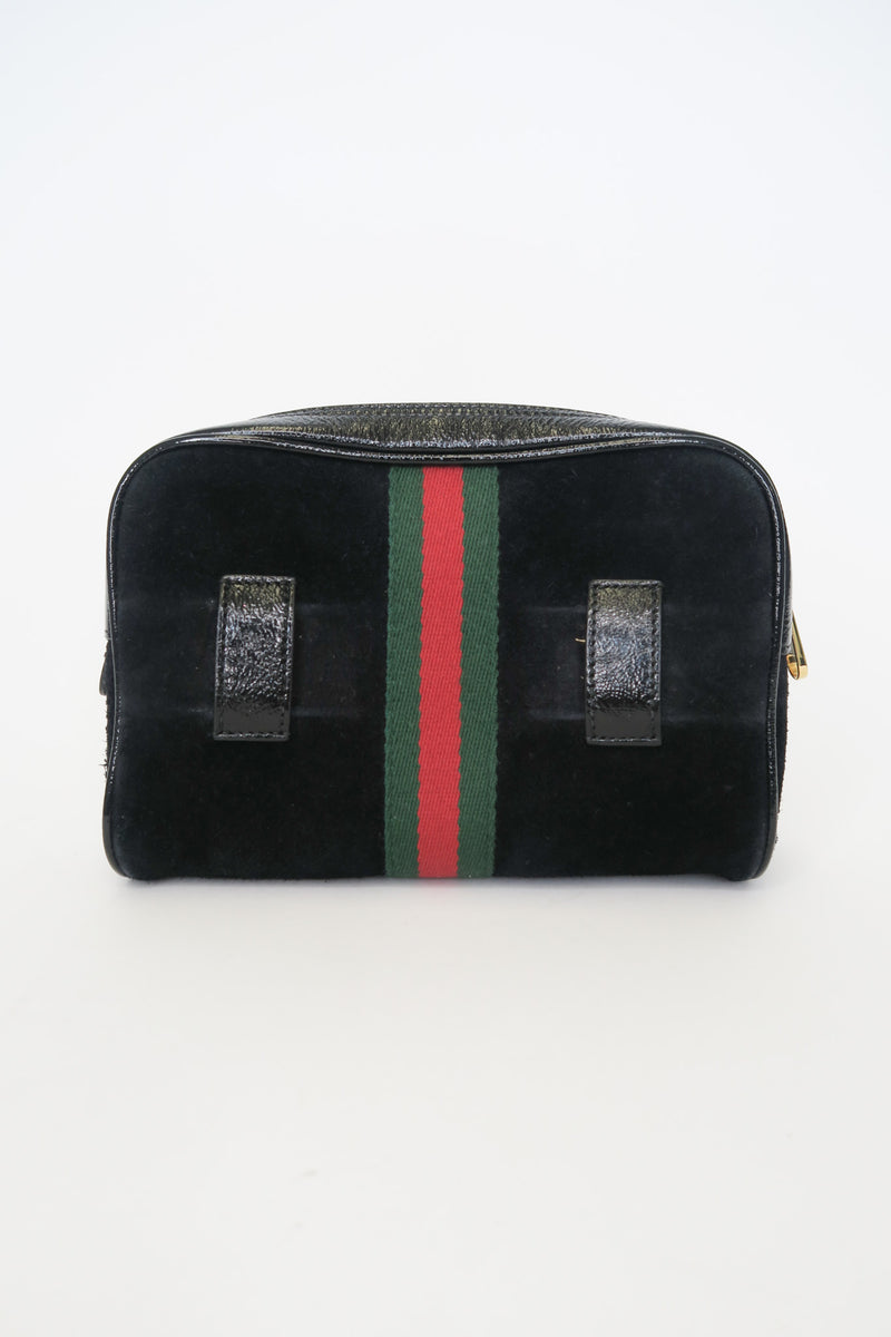 Gucci Small Suede Ophidia Web Waist Belt