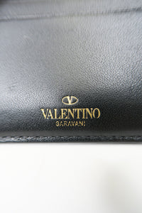 Valentino Roman Stud Coin Purse and Card Holder