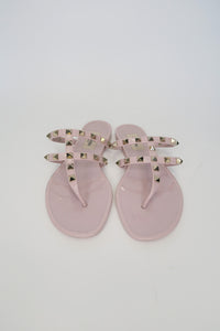 Valentino Rubber Studded Accents Slides sz 36