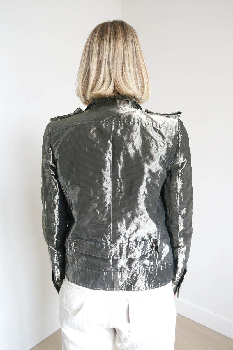 Balenciaga Metallic Jacket sz 38