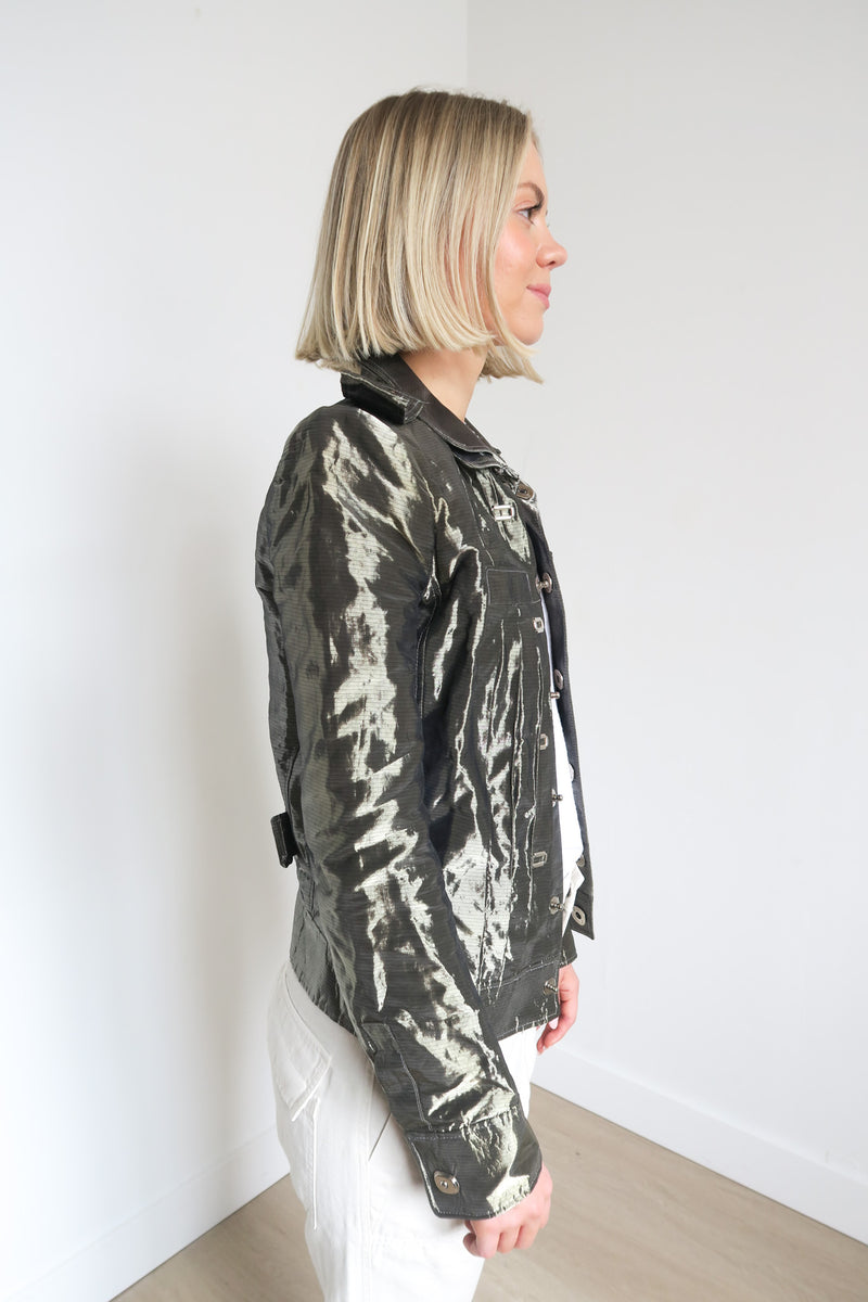 Balenciaga Metallic Jacket sz 38