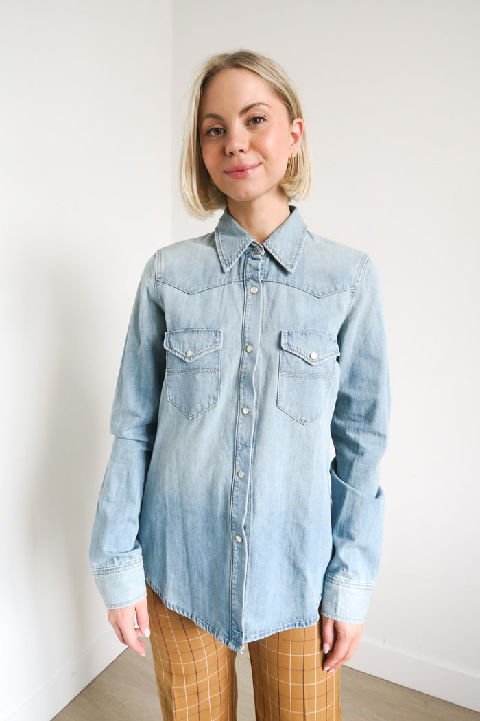 Nili Lotan Denim Shirt sz XS