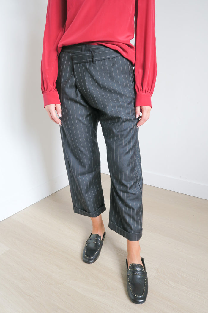 R13 Pinstripe Crossover Trouser sz 24