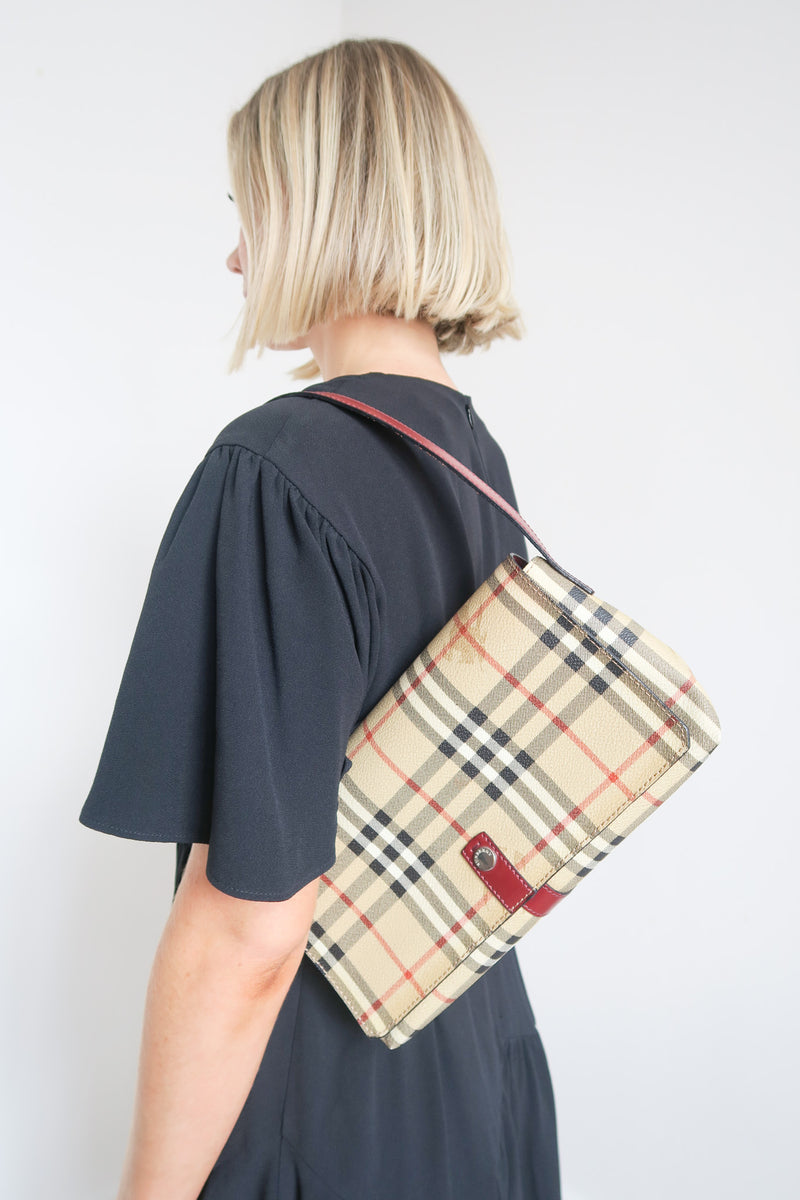 Burberry Nova Check Shoulder Bag