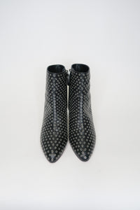 Alaïa Leather Studded Ankle Boots sz 37