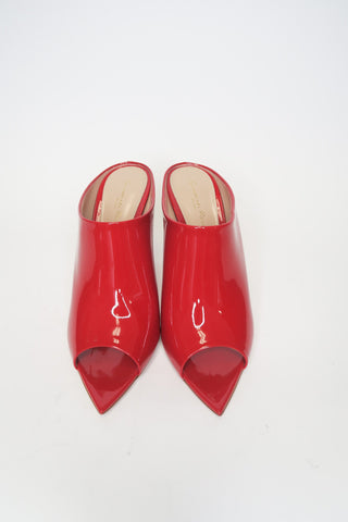 Gianvito Rossi Patent Leather Mules sz 38.5 - Designer Pumps at The Find Luxury Resale - Vancouver, Canada