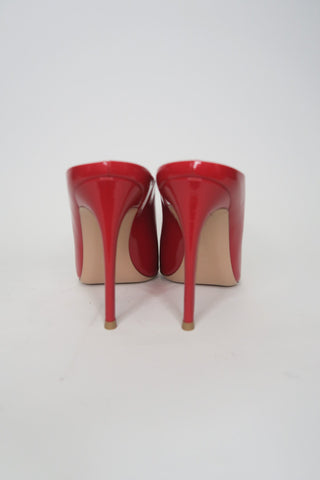 Gianvito Rossi Patent Leather Mules sz 38.5 - Designer Pumps at The Find Luxury Resale - Vancouver, Canada