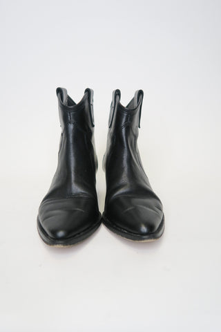 Isabel Marant Leather Western Boots sz 36 - Designer Boots at The Find Luxury Resale - Vancouver, Canada