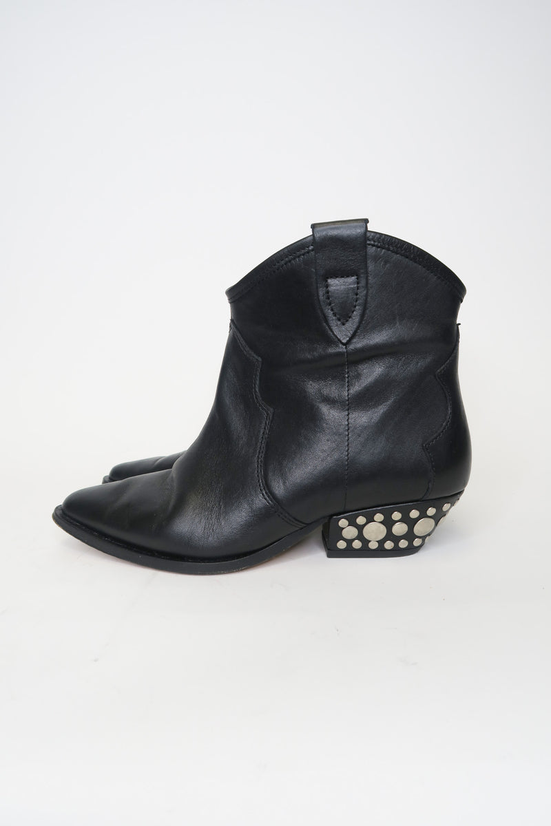 Isabel Marant Leather Western Boots sz 36