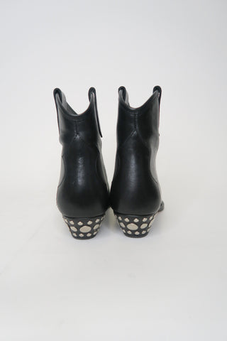 Isabel Marant Leather Western Boots sz 36 - Designer Boots at The Find Luxury Resale - Vancouver, Canada