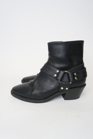 Golden Goose Leather Ankle Moto Boots sz 36 - Designer Boots at The Find Luxury Resale - Vancouver, Canada