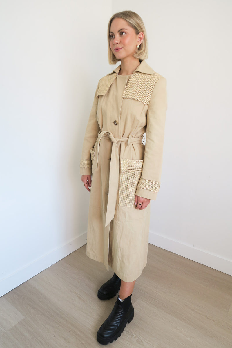 Nanushka Trench Coat sz XS