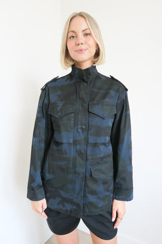 Nili Lotan Camo Jacket sz XS - Designer Jackets at The Find Luxury Resale - Vancouver, Canada