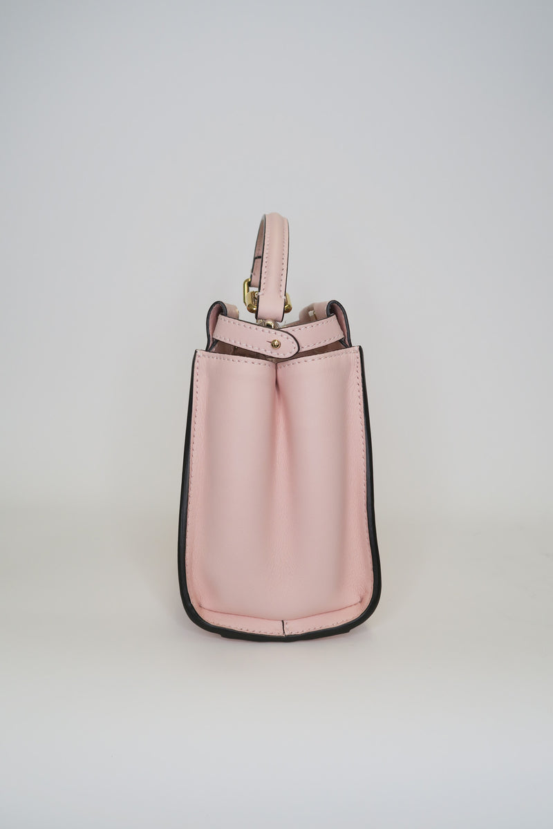 Fendi 2022 Mini Peekaboo Handle Bag w/ Strap