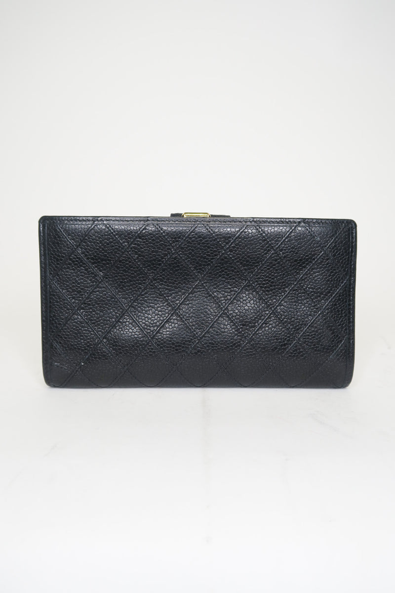 Chanel Vintage Caviar French Purse