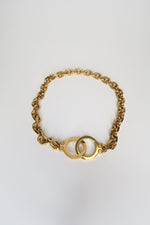 Celine Golden Handcuff Necklace