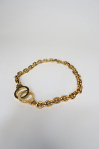 Celine Golden Handcuff Necklace