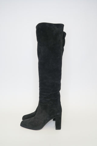 Gianvito Rossi Suede Boots sz 41 - Designer Boots at The Find Luxury Resale - Vancouver, Canada