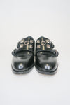 Hermes Leather Studded Accents Loafers sz 36