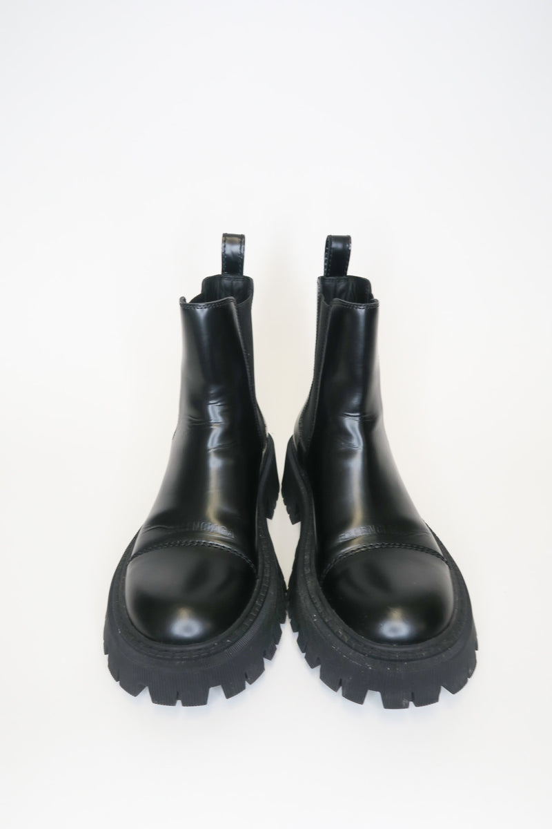 Balenciaga Leather Tractor Chelsea Boots sz 37