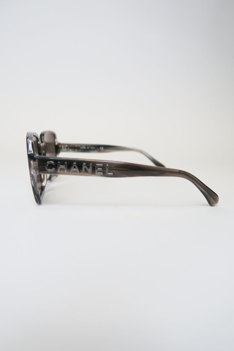 Chanel Interlocking CC Logo Oversize Sunglasses