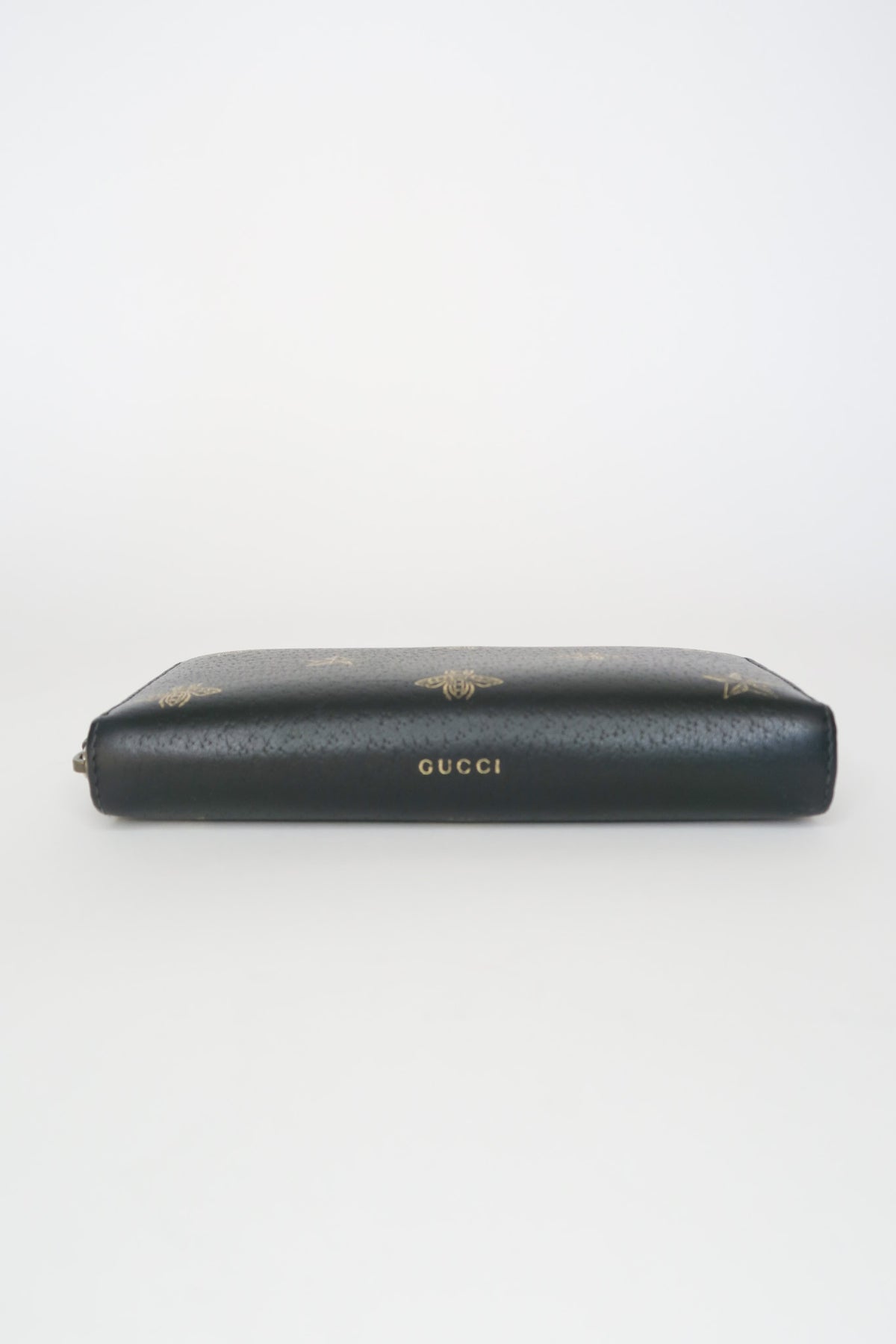 Gucci Bee & Star Leather Continental Wallet