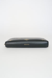 Gucci Bee & Star Leather Continental Wallet