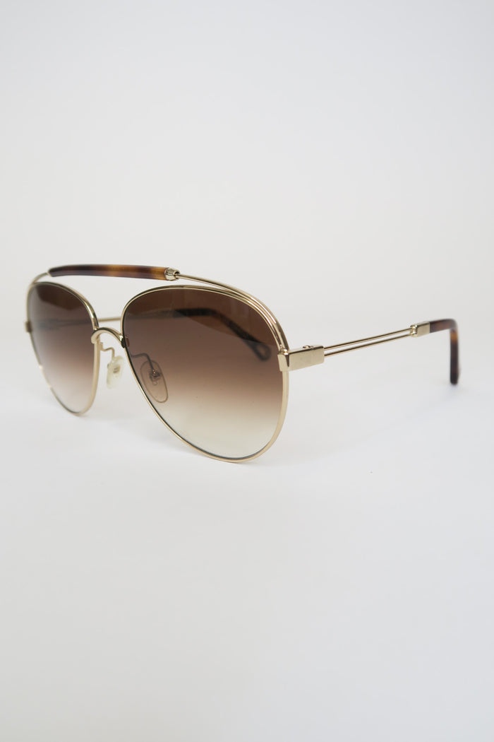 Chloé Aviator Gradient Sunglasses