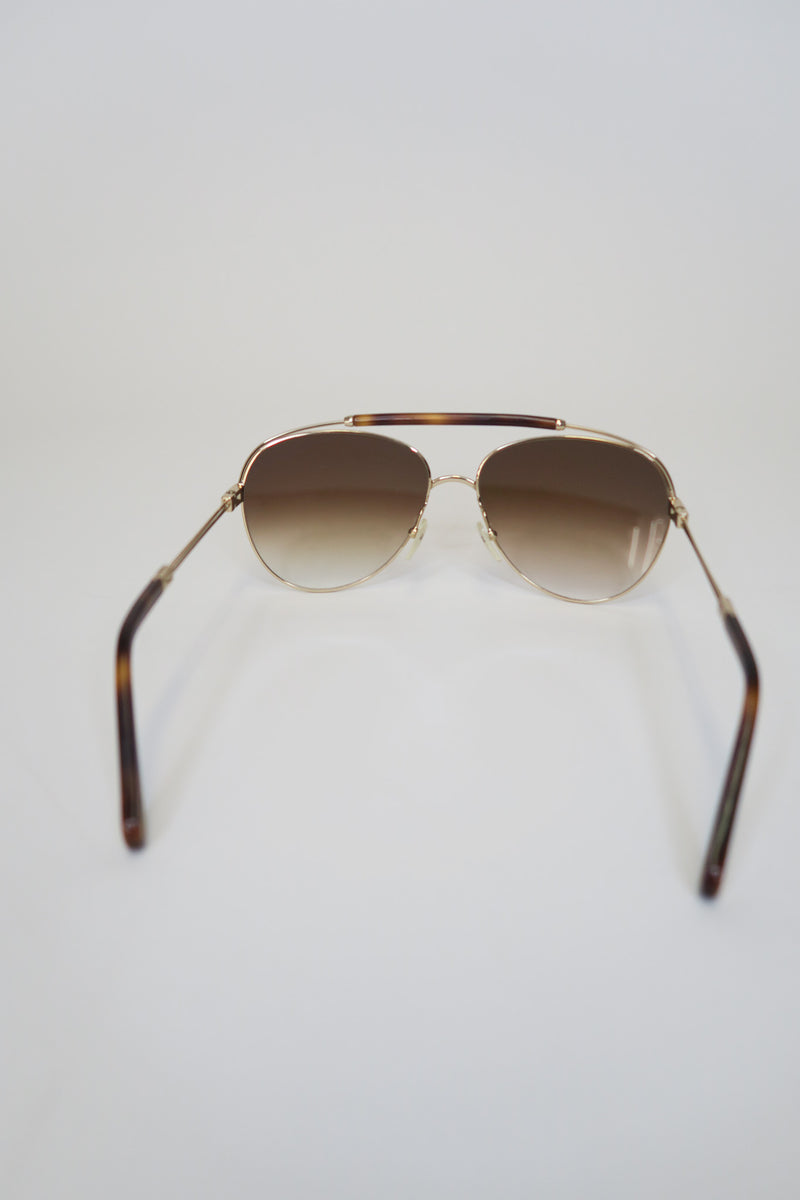Chloé Aviator Gradient Sunglasses