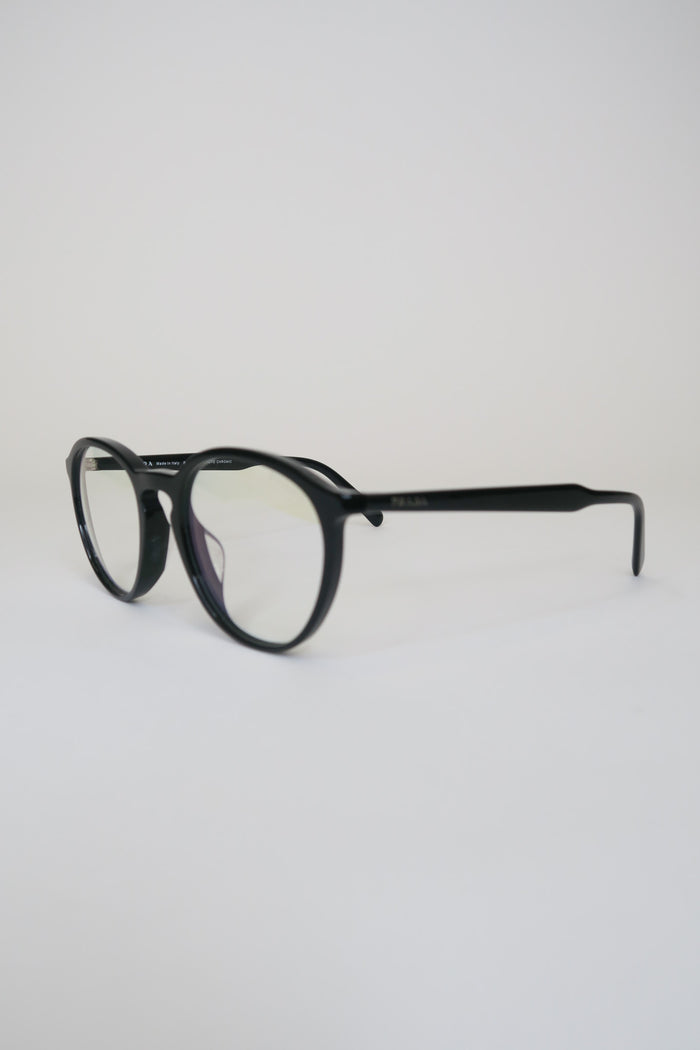 Prada Round Blue Light Eyeglasses