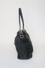 Prada Saffiano-Trimmed Tessuto Shoulder Bag