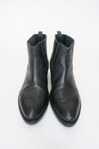 Golden Goose Leather Western Boots sz 37.5 - Designer Boots at The Find Luxury Resale - Vancouver, Canada