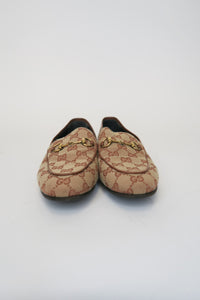 Gucci Canvas Printed Loafers sz 38