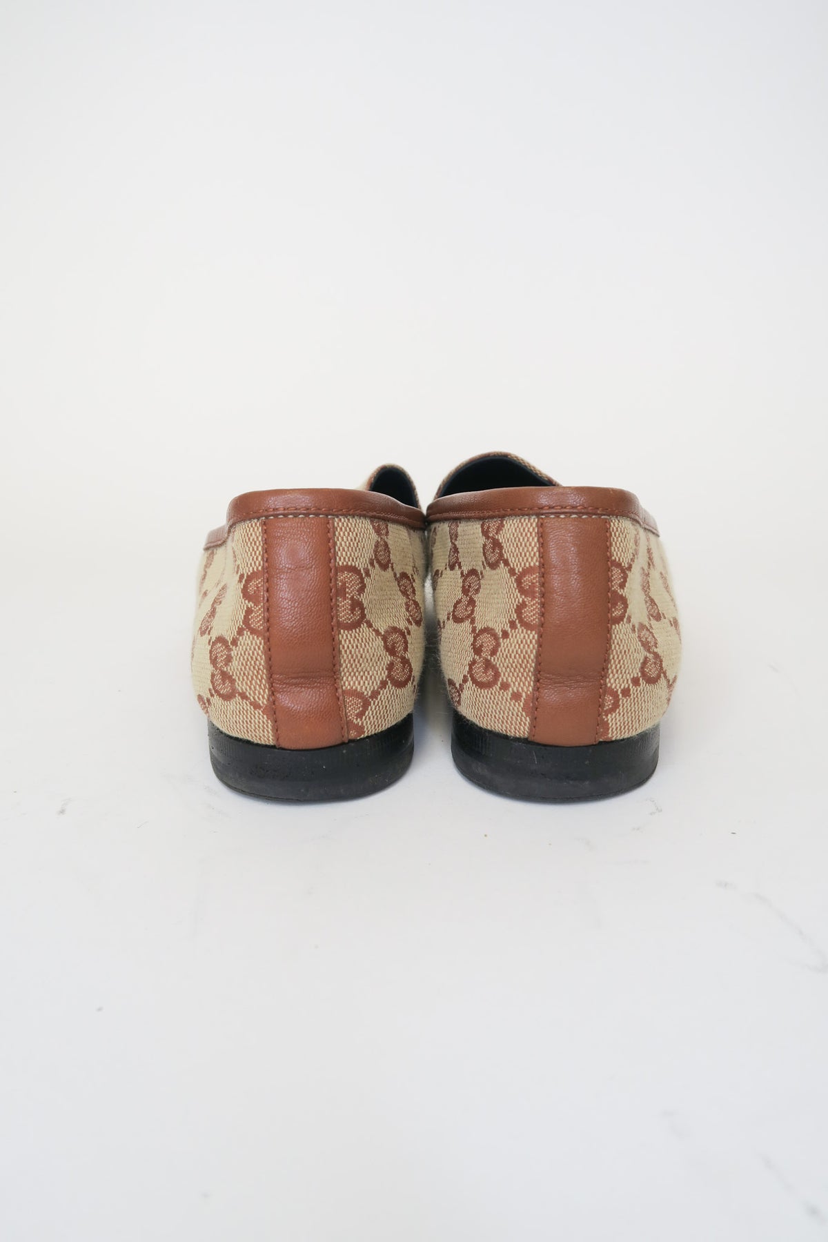 Gucci Canvas Printed Loafers sz 38