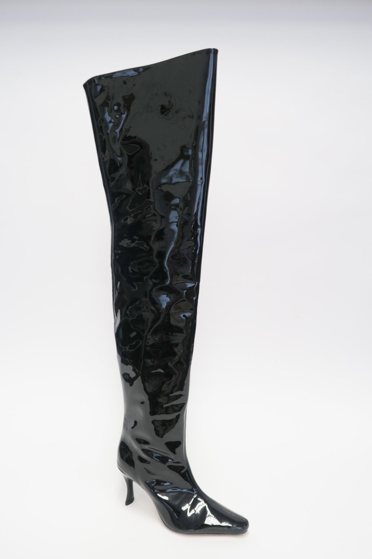 By Far Patent Leather Over-The-Knee Boots sz 36