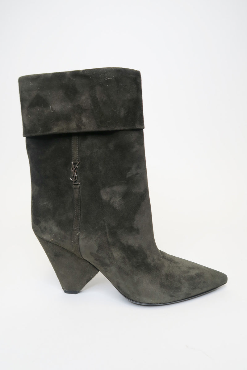 Saint Laurent Niki Suede Boots sz 36.5