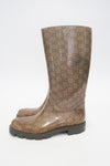 Gucci Rubber Printed Rain Boots sz 38