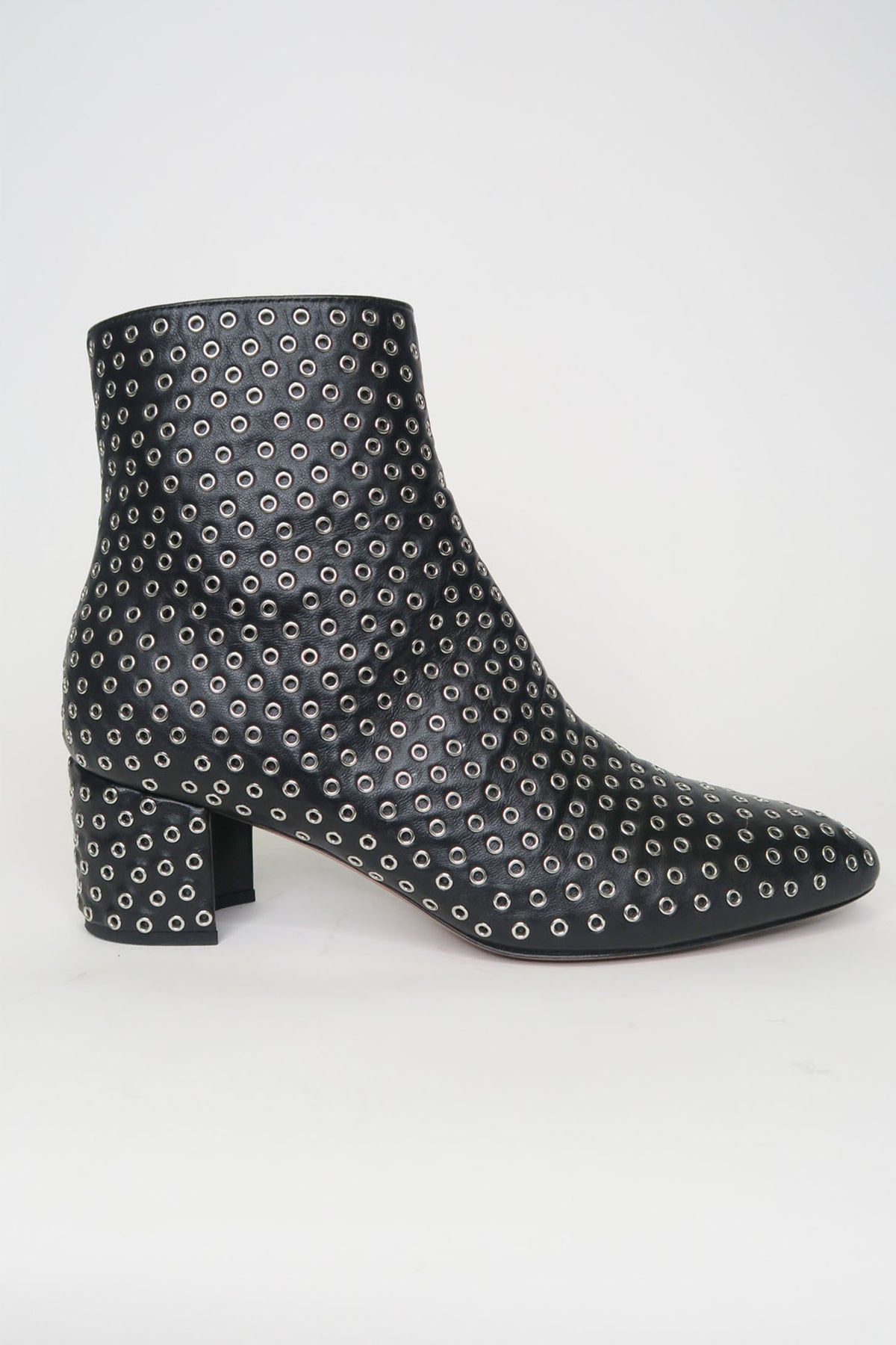 Alaïa Leather Studded Ankle Boots sz 37